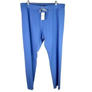 Figs Basic High Waisted Livingston Scrub Pants 2XLT XXL/T T21003T Ceil Blue New